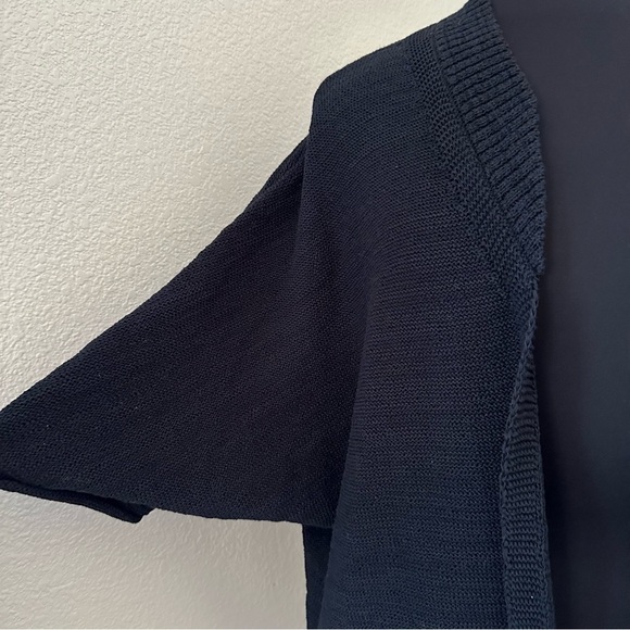 Akemi + Kin by Anthropologie Black Oversized Open Front Knit Cardigan - Picture 4 of 12